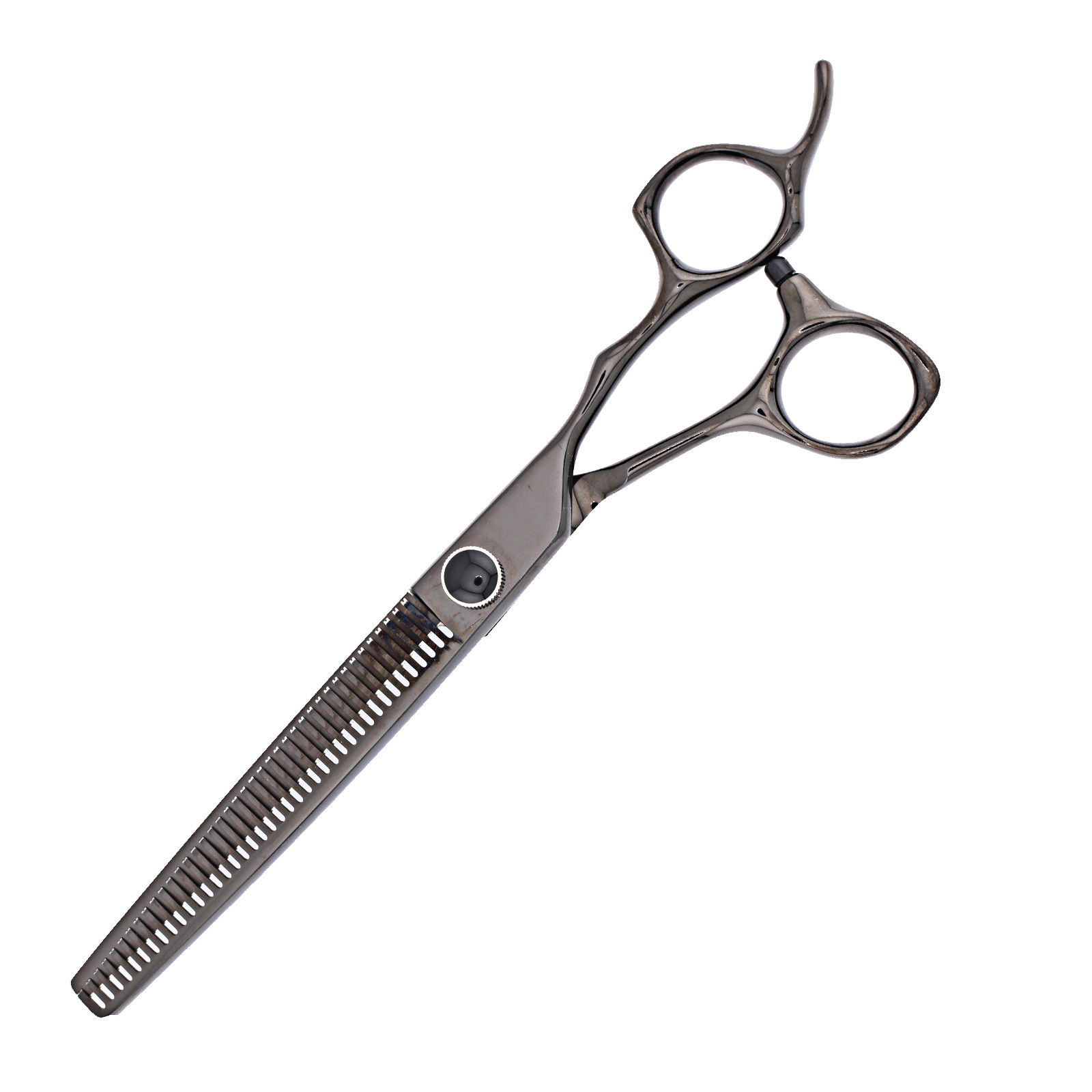 Titan Shears - Polaris Black Thinning Shears 40T 7.0" 440C Convex RH image 1