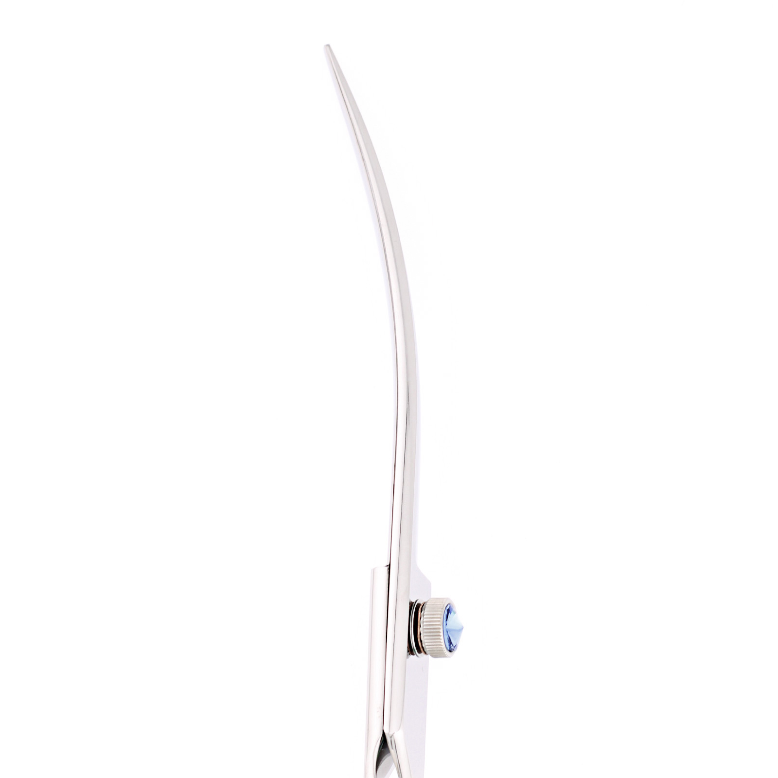Titan Shears - Blue Stone Swivel Handle Curved Shears 7.5" 440C Convex RH image 3