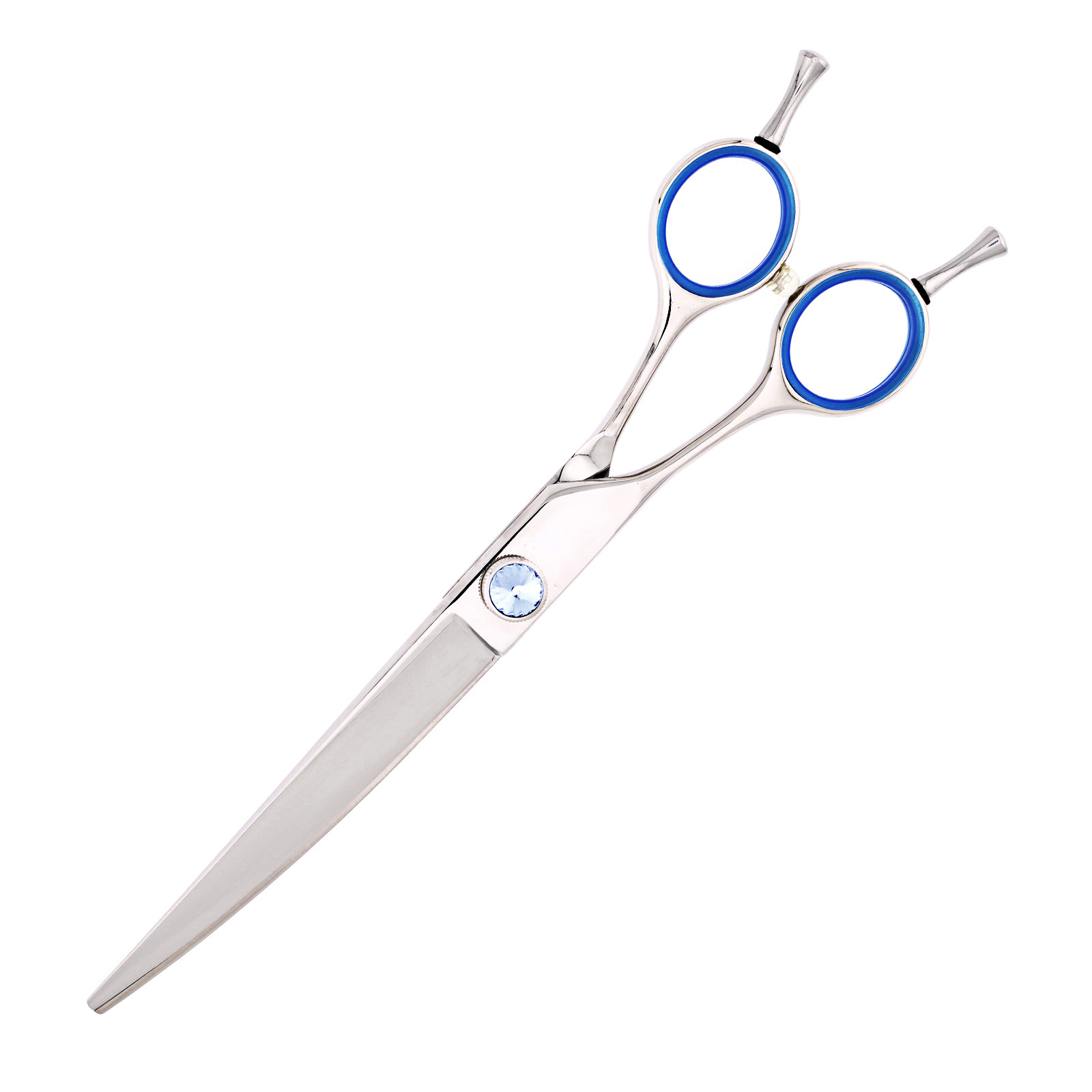 Titan Shears - Blue Stone Curved Shears 7" 440C Convex LH image 1