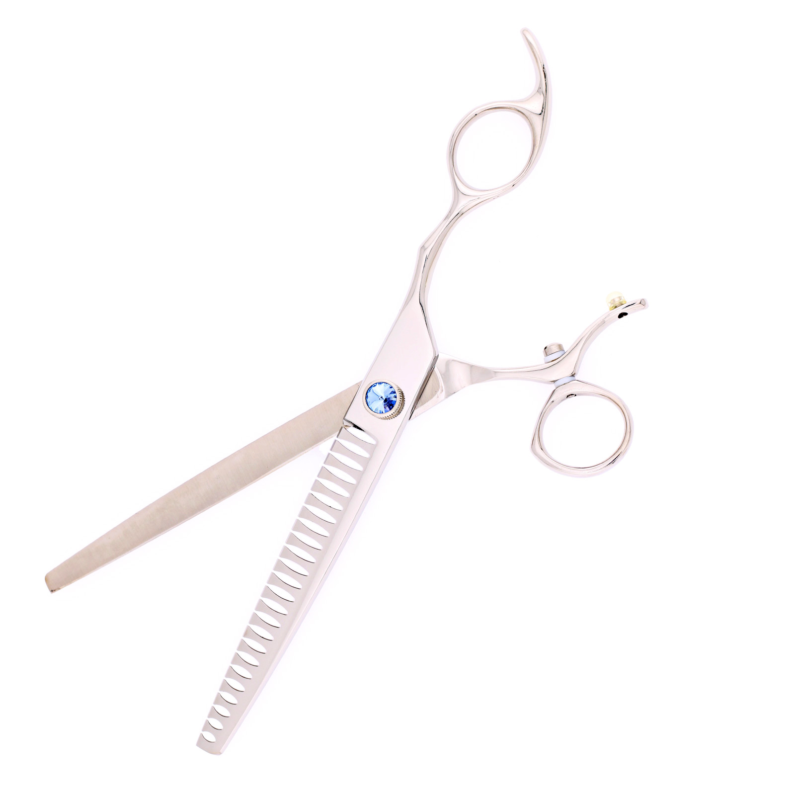 Titan Shears - Blue Stone Swivel Handle Chunker Shears 24T 7.5" 440C Convex RH image 2