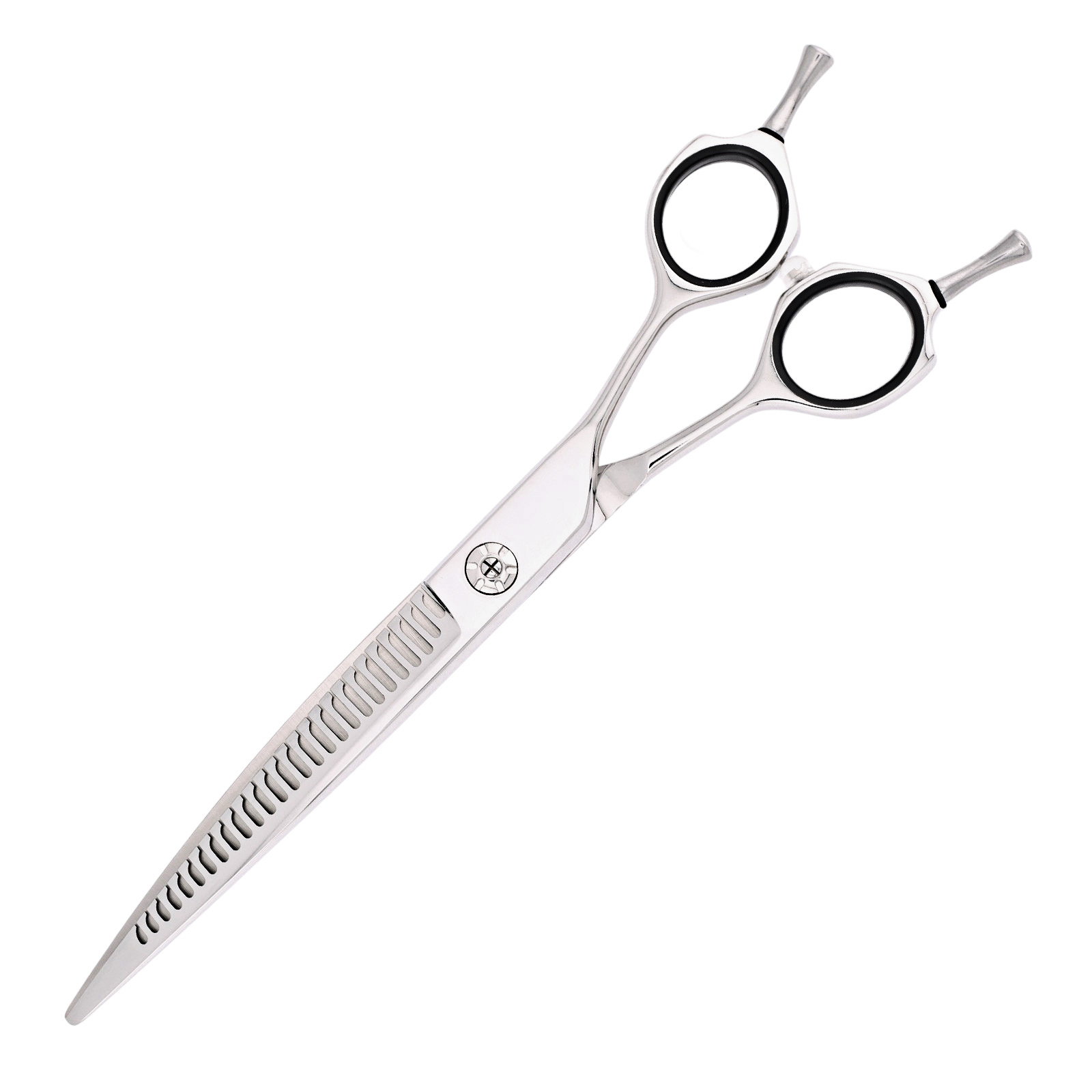 Titan Shears - Magic Curved Chunker Shears 27T 7" 440C Convex Offset RH image 1