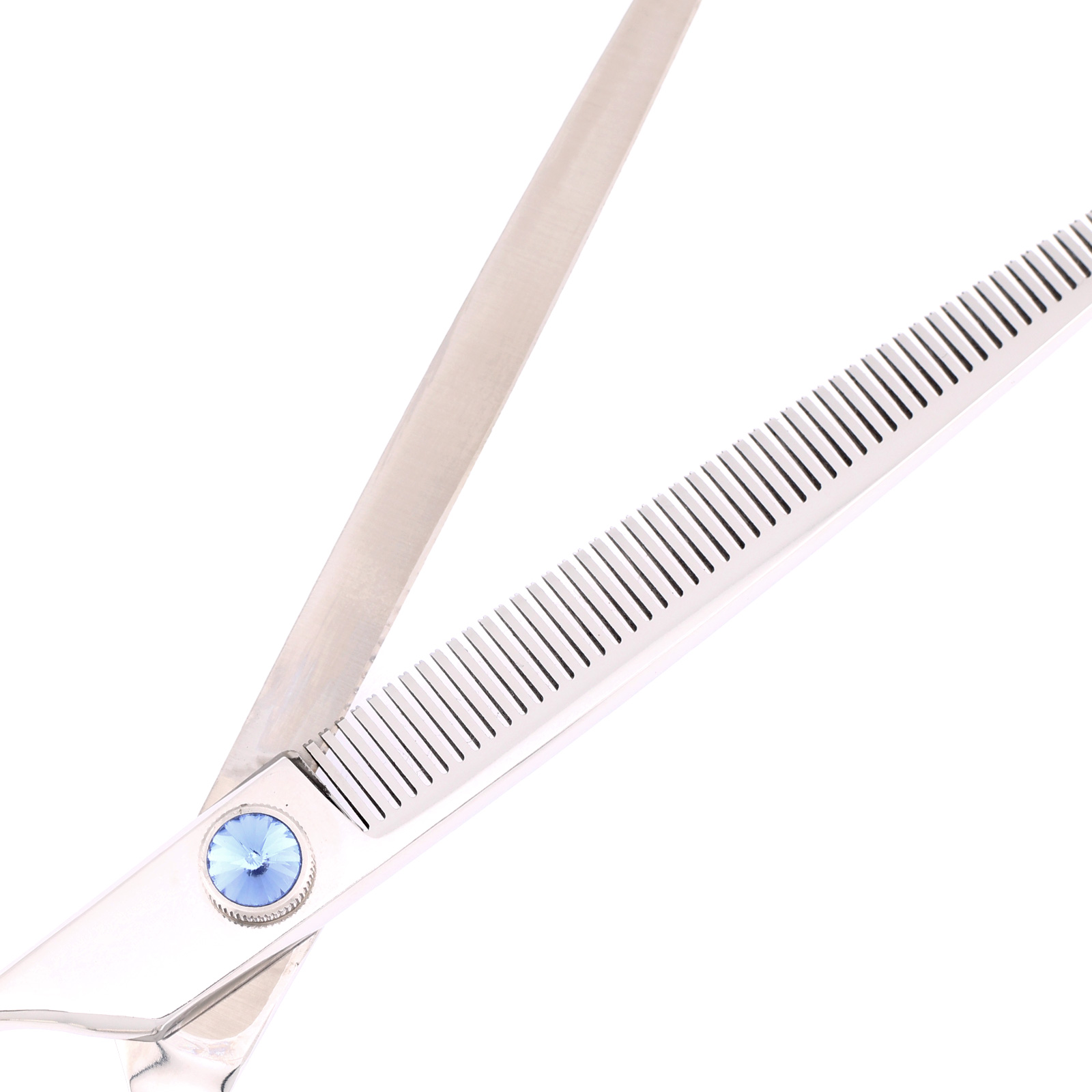 Titan Shears - Blue Stone Thinning Shears 7" 440C Convex LH image 1
