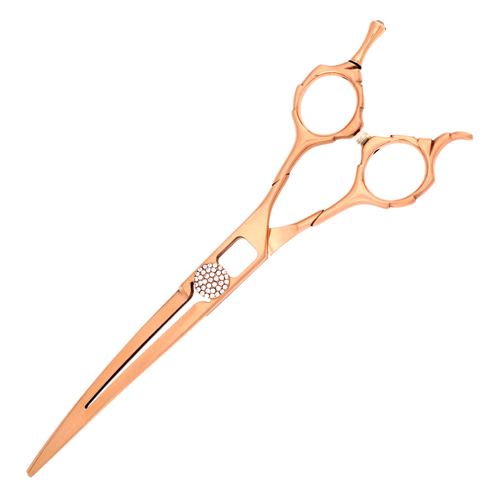 Titan Shears – Gold Sword Curved 7” 440C Convex RH STR image 1