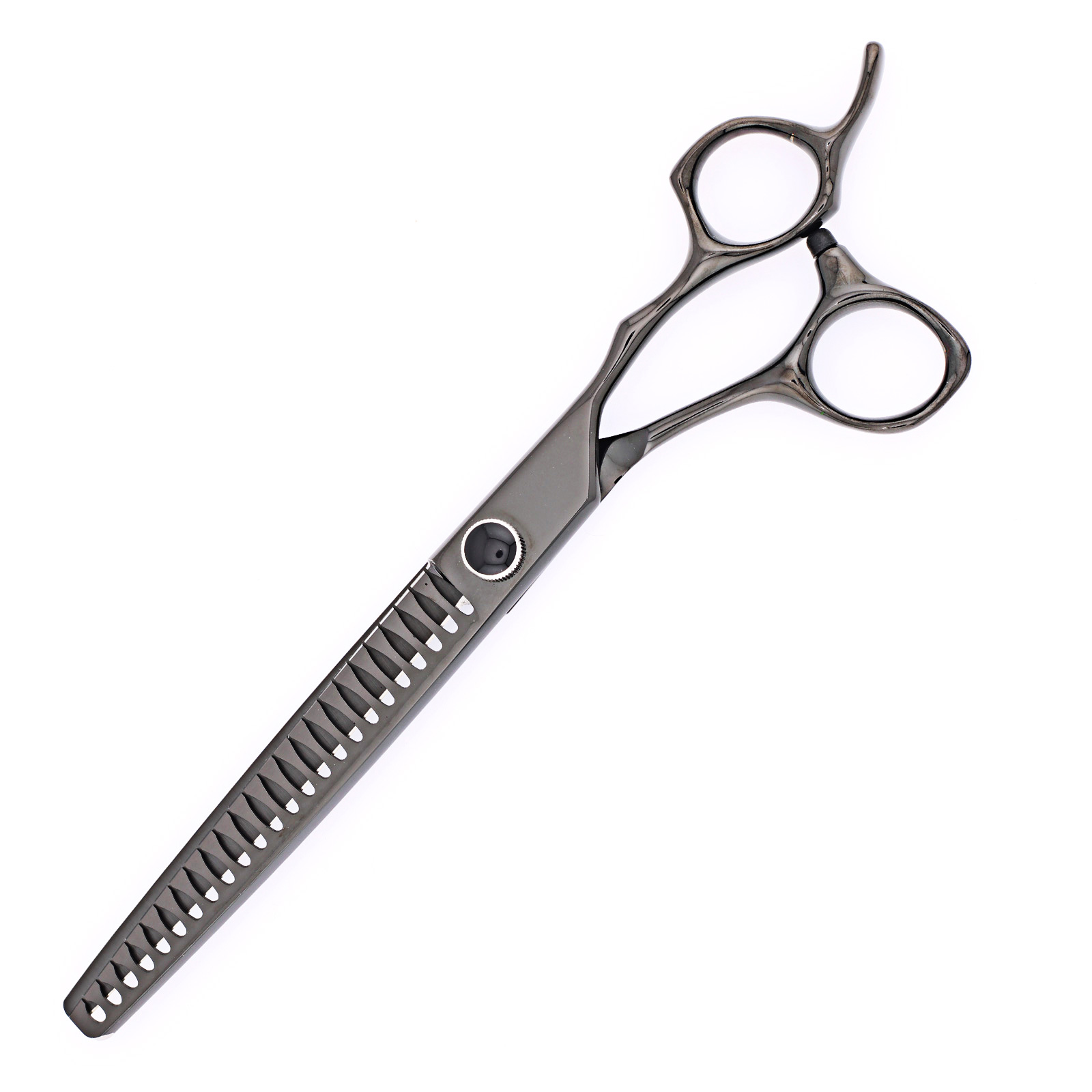 Titan Shears - Polaris Black Chunker Shears 24T 7.5” 440C Convex RH image 1