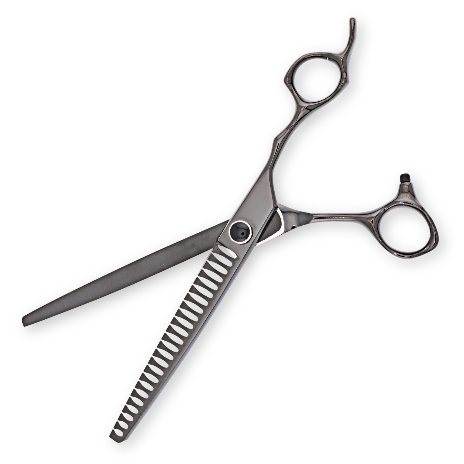 Titan Shears - Polaris Black Chunker Shears 24T 7.5” 440C Convex RH image 1